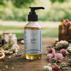 Golden Hour sensitive skin cleanser, 3.5oz in glass bottle